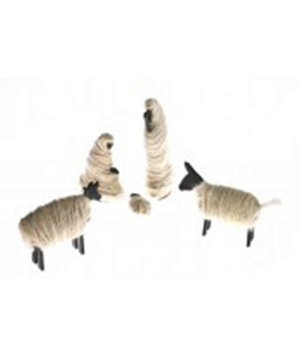 Natività in lana (6 pezzi)