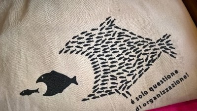 Borsa shopper in cotone 